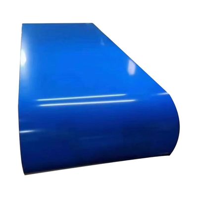 0.25x1219 মিমি ব্লু কালার পলিস্টার লেপ প্রাক পেইন্টড কয়েল প্রাক লেপযুক্ত স্টিল শীট