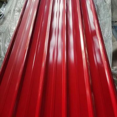 Astm রঙের প্রলিপ্ত ঢেউতোলা শীট Ppgi RAL রঙের প্রস্থ 600-1250 মিমি