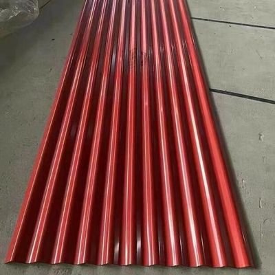 0.28 মিমি তরঙ্গ আউটডোর কালার লেপা ছাদ শীট ASTM A755/EN 10346 স্ট্যান্ডার্ড