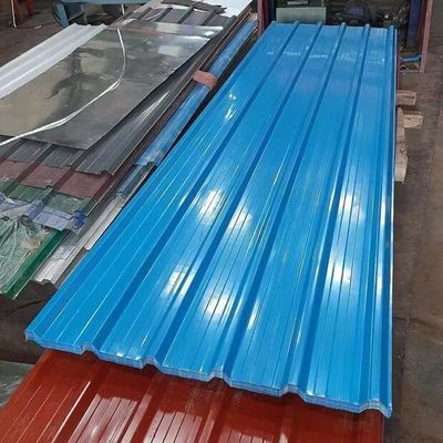 দস্তা ঢেউতোলা রঙের প্রলিপ্ত ছাদ শীট 750mm-1500mm আয়রন ছাদ শীট