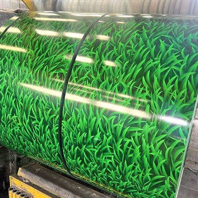 শ্রেষ্ঠ মানের রঙিন লেপা প্যাটার্ন ইস্পাত কয়েল 10-20um ফিল্ম লেপ